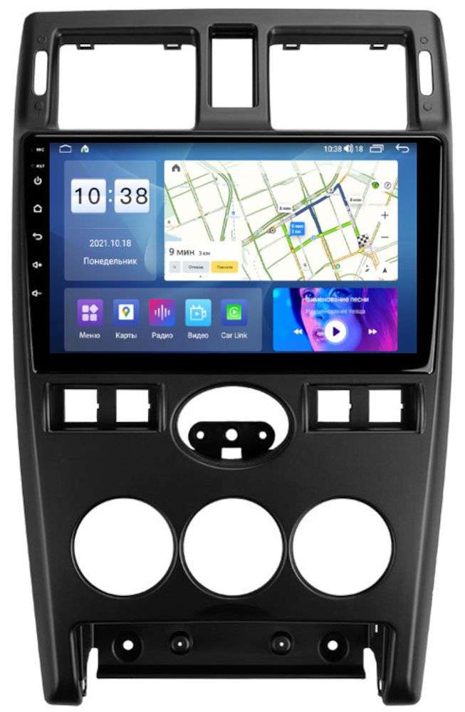 Магнитола для Lada Priora 2007-2013 - Parafar PF664LUX1UHD на Android 13, QLED, ТОП процессор, 8Гб+128Гб, CarPlay, 4G SIM-слот