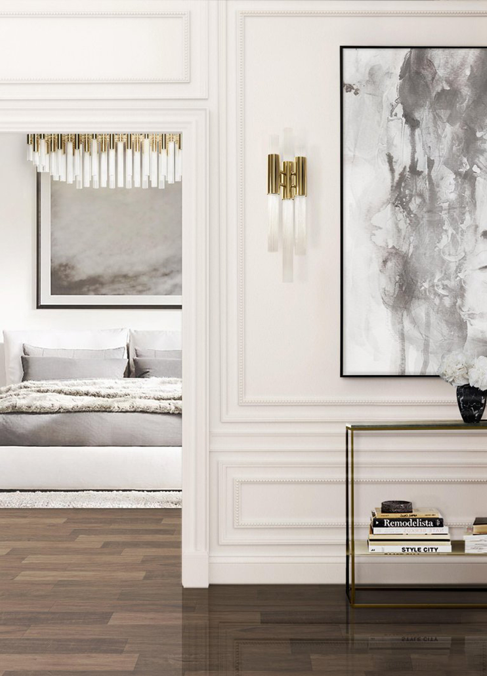 Настенный светильник Waterfall 6 gold