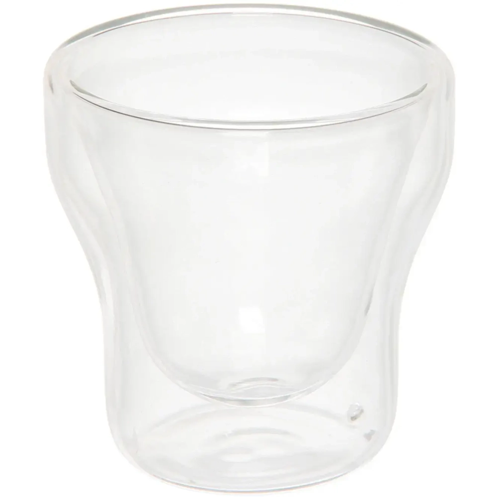 Стакан стеклянный с двойными стенками 80мл «Хай-Тек» 6,7*7см