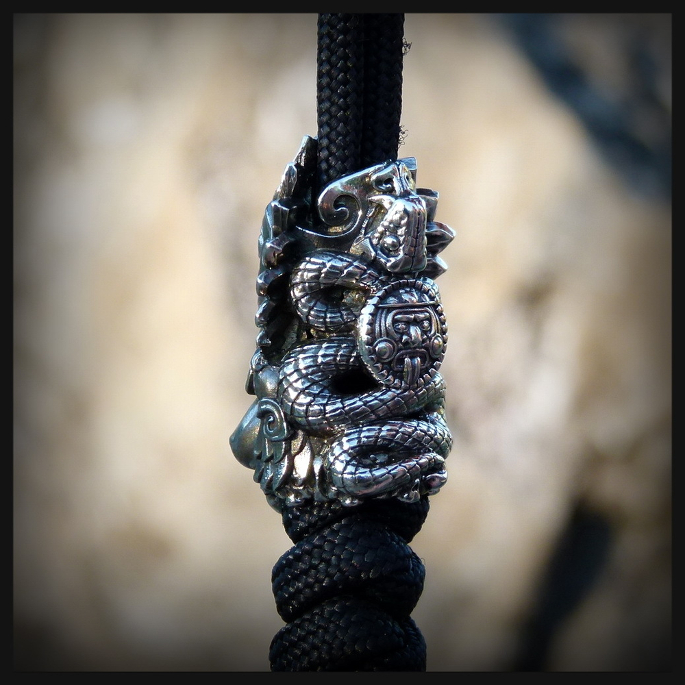 Бусина "Акатава - Та, Которая Грезит" для темляков мельхиор