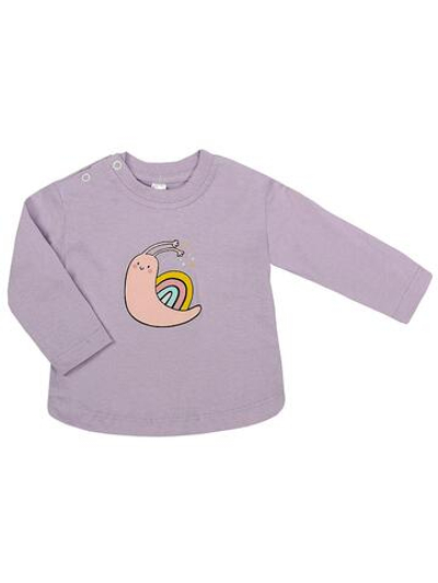 Лонгслив для девочек А.M1006K-0/1, сиреневый, р.74-80см 9601640 (Takro)