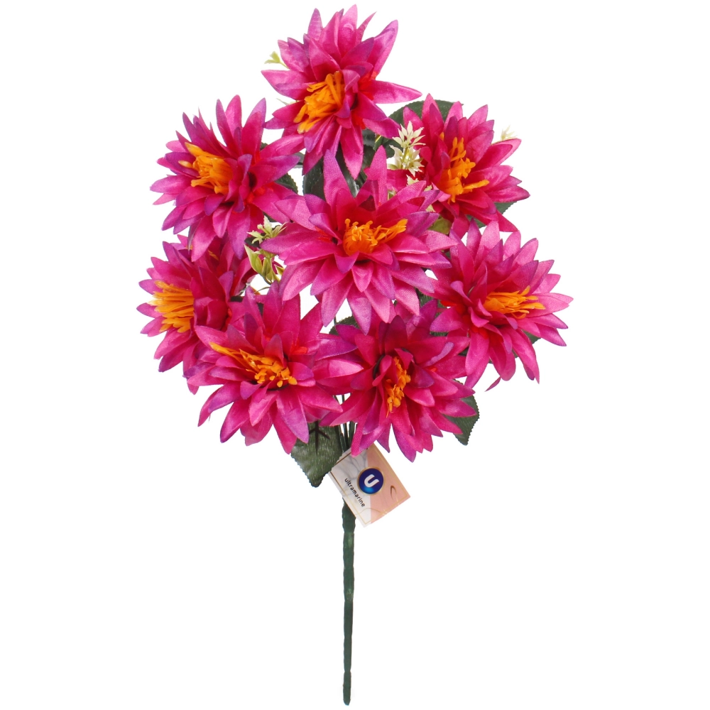 Искусственные цветы «Цветочная мелодия» Астры 50см 9 цветков бордовые