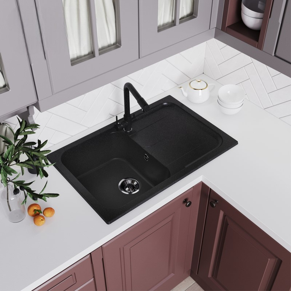 Мойка POLYGRAN ALTO-780 черный № 16