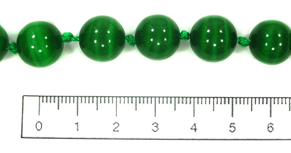 Бусы из Кошачьего глаза kgbu001-tezel12