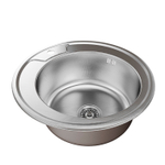Мойка круг d 49 (0,8) вып 3 1/2 MIXLINE (глуб чаши 18см) с сифоном ДЕКОР