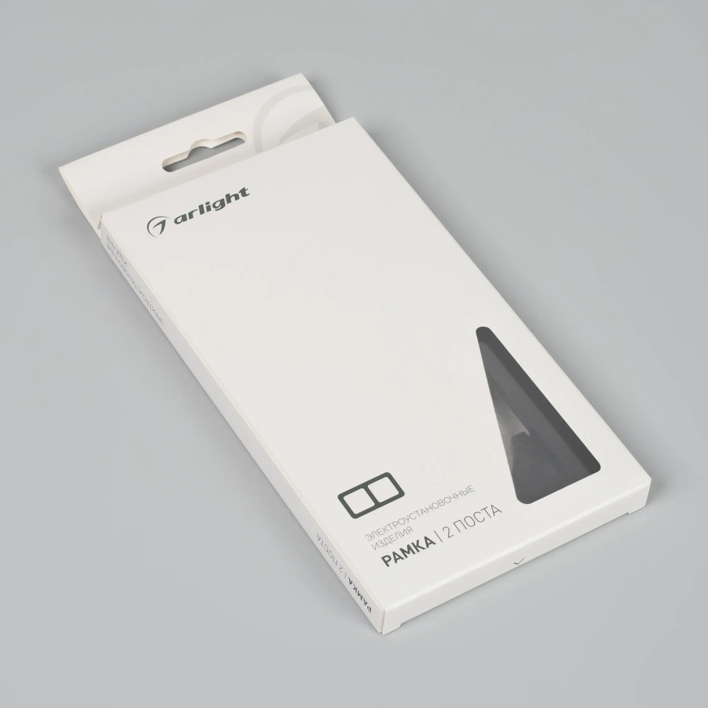 Рамка пластиковая FRM-PERIO-PL-2-BK (Arlight, -) 049751