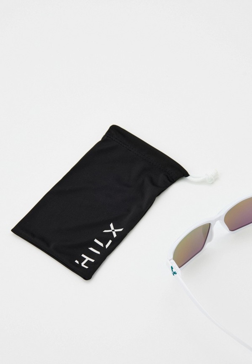 Спортивные очки HILX Rebel Shiny Solid White / Green Mirror Polarized Lens