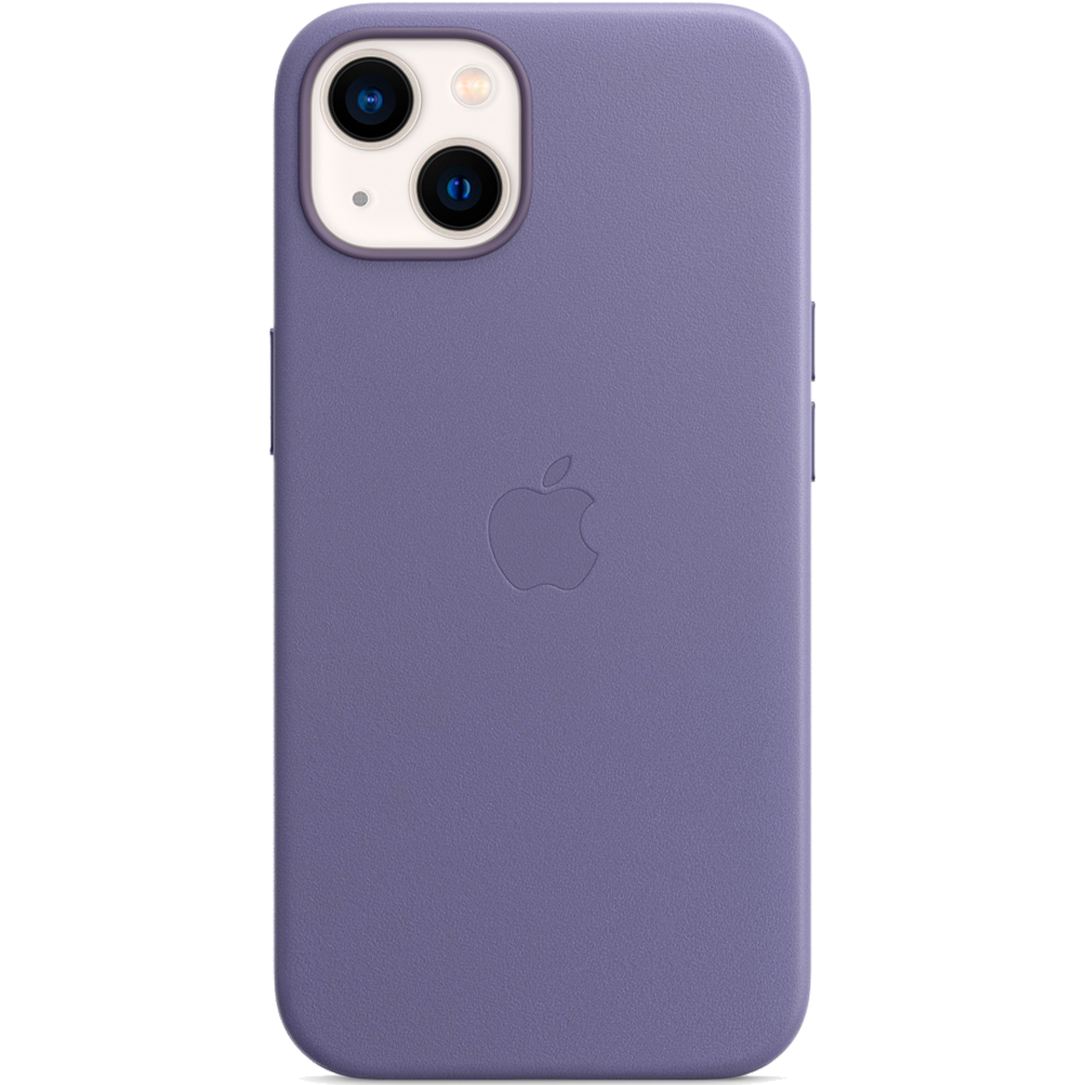 Кожаный чехол с поддержкой MagSafe Apple Leather Case для iPhone 13, Wisteria (Сиреневая глициния)