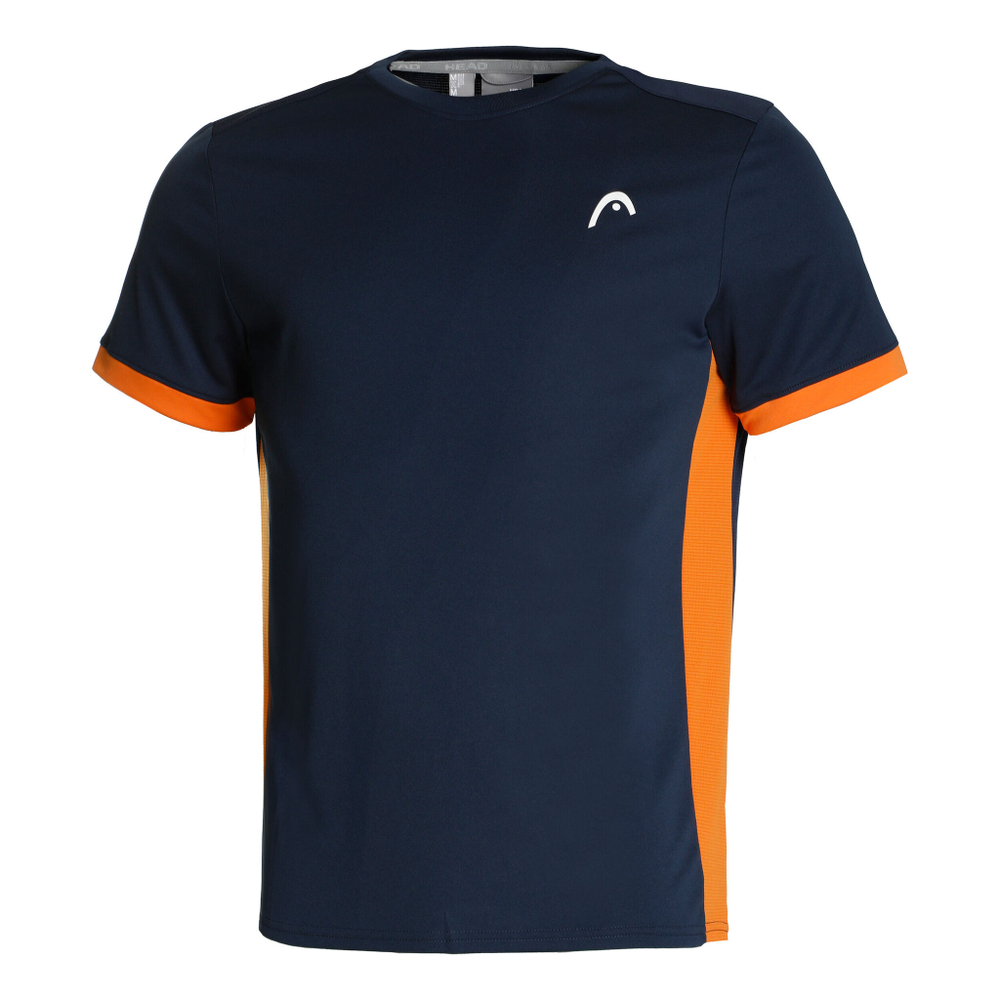 Мужское теннисное поло HEAD Slice T-Shirt Men - Blue, Orange