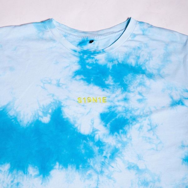 Футболка Тай Дай Бело-голубая - фото 4