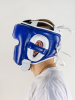 ШЛЕМ БОКСЕРСКИЙ LEADERS LS MEX BL/WH синий , белый