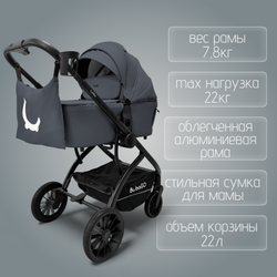 Модульная коляска BubaGO Lotta Thermo 3в1