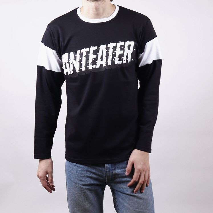 Лонгслив ANTEATER LOGO, черно-белый