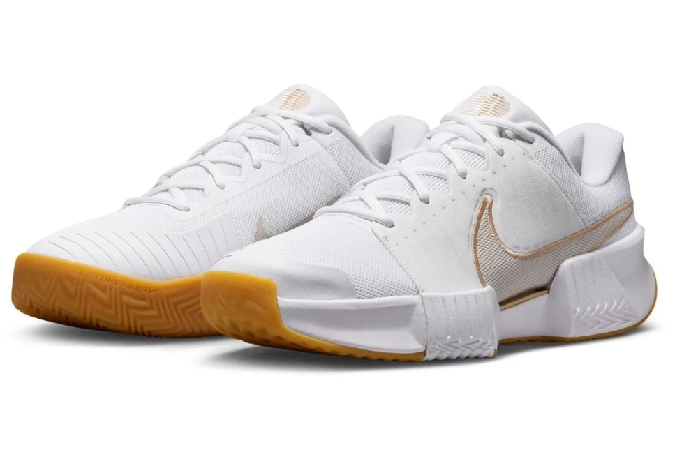 Женские Кроссовки теннисные Nike Zoom GP Challenge Pro - white/lt orwood/summit white/linien