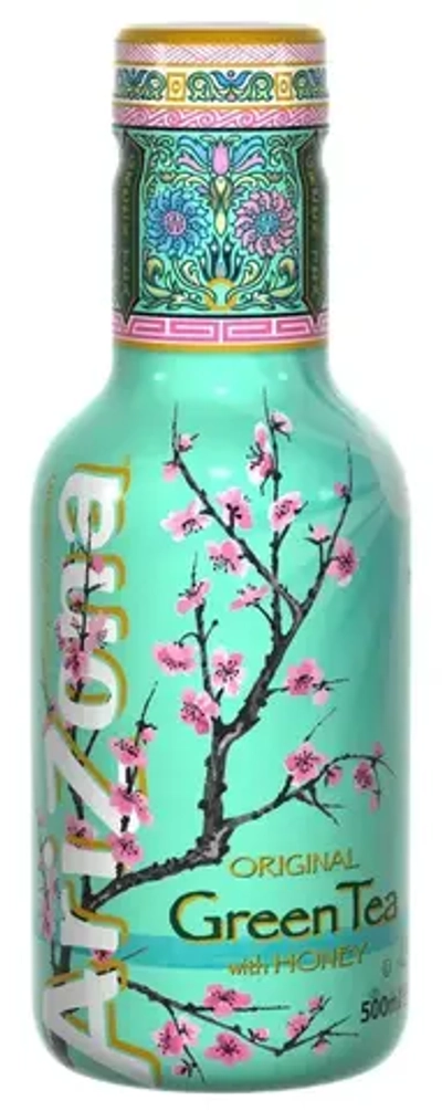 Холодный чай Arizona зелёный с мёдом, 0,5 л