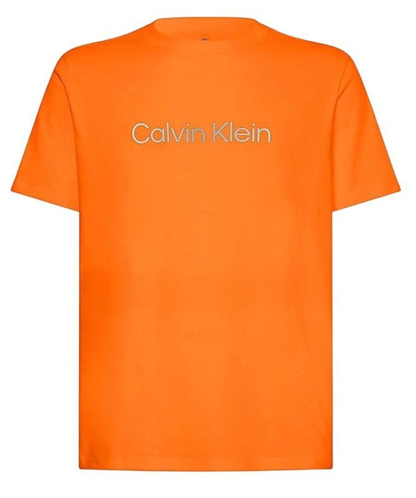 Мужская теннисная футболка Calvin Klein PW SS T-shirt - red orange