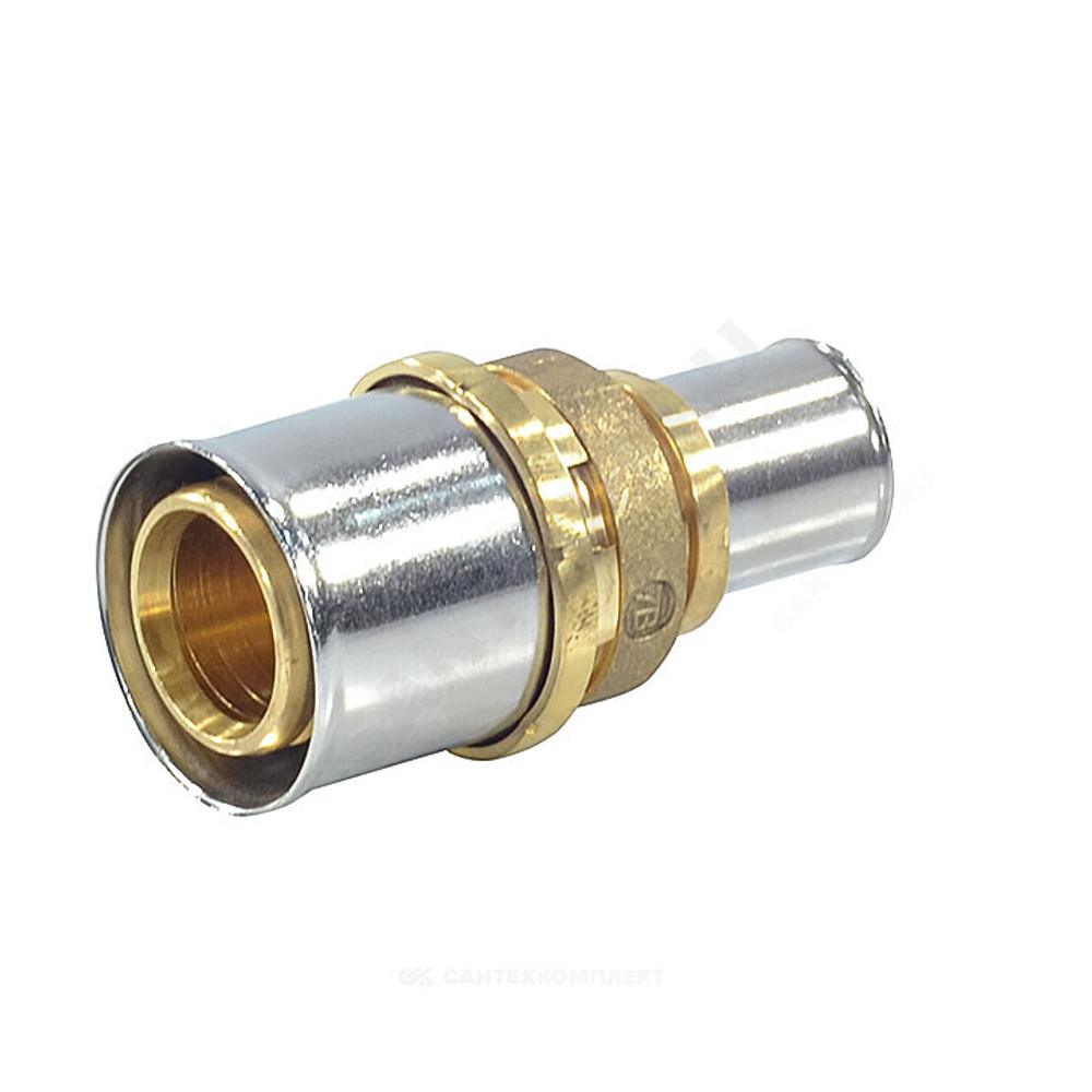 Муфта переходная для МП/PE-X труб латунь пресс Дн 26х16 RM103 Giacomini RM103Y016
