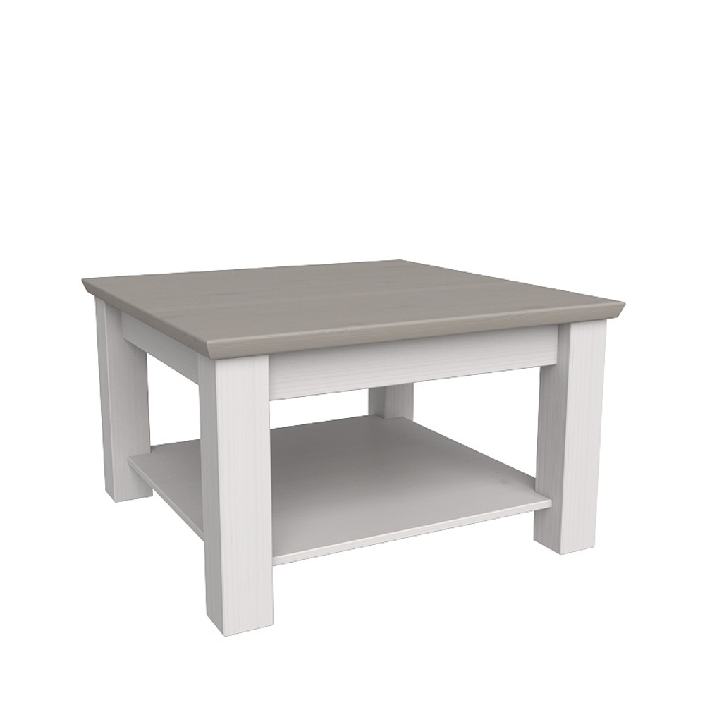 Стол журнальный «Форест» малый белый воск/антрацит