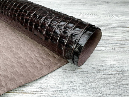 Crocco Back Choco (0,8-1,0 мм), цв. Коричневый, натуральная кожа