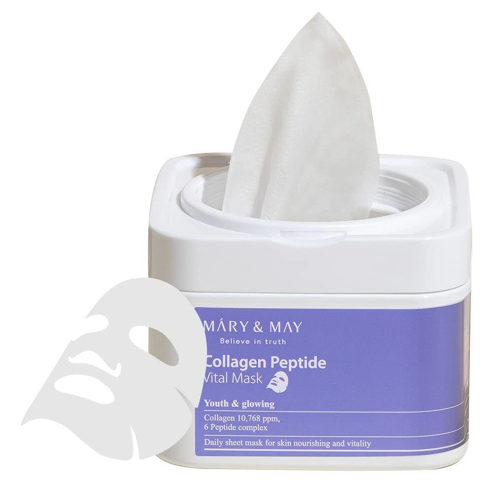 Mary&amp;May Collagen Peptide Vital Mask 30ea