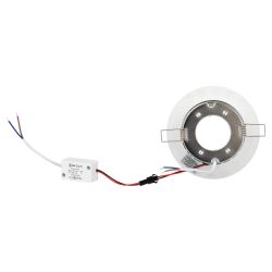 DK LD27 WH/WH Светильник ЭРА декор cо светодиодной подсветкой GX53, белый/белый | Встраиваемые LED светильники