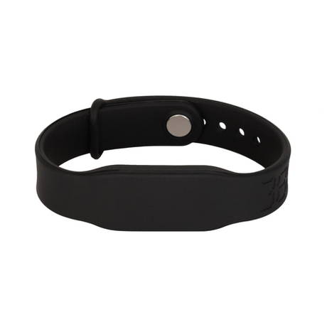 Силиконовый RFID браслет EM-Marine “PRESTIGE” ЧЁРНЫЙ, с застёжкой