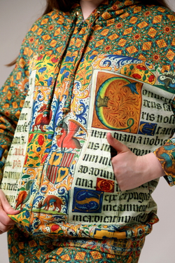 Зип худи «Испанский часослов», по мотивам иллюстраций из Испанского Часослова начала 16 века