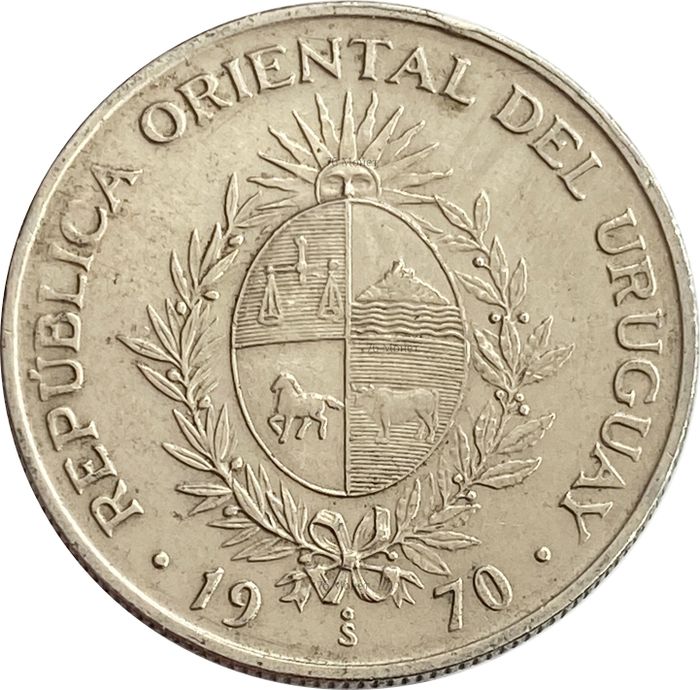 20 песо 1970 Уругвай XF