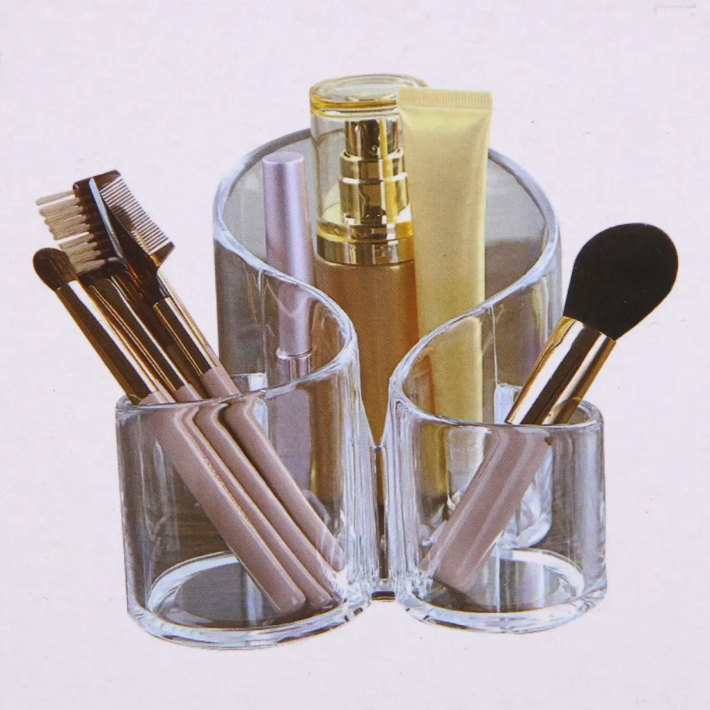 Органайзер для хранения «ФАНТЭНЕГРО», прозрачный, 3 отделения, 14*14*12см (коробка)