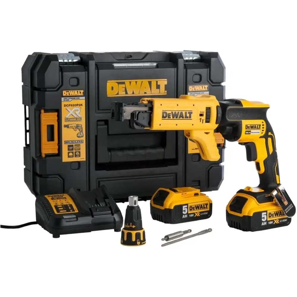 DeWalt DCF620P2K-QW аккумуляторная дрель-шуруповерт (2 x 5 Ач, ЗУ)