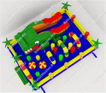 Надувной батут "Огненный ящер"