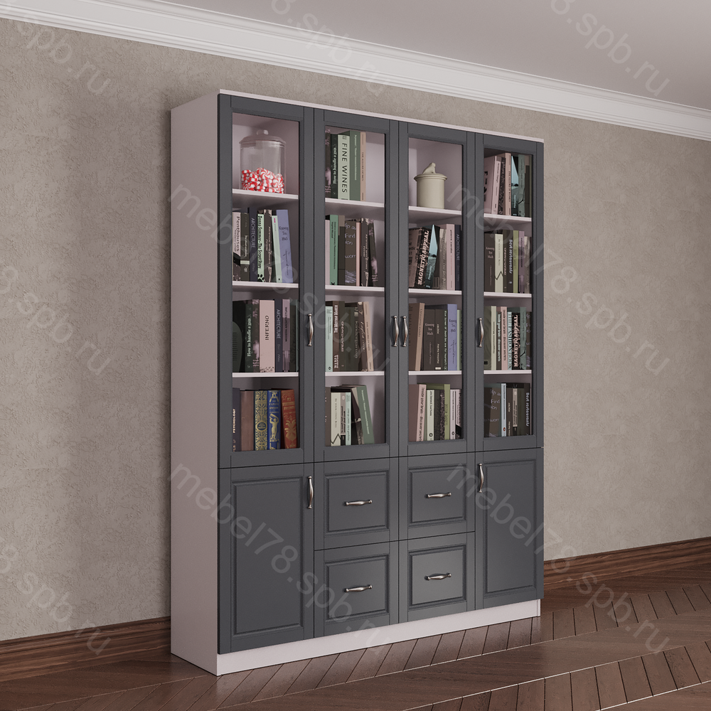 Шкаф книжный 4/10