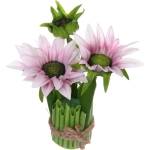 Цветочная композиция «Весенняя рапсодия» 15*22см Гербера сиреневая