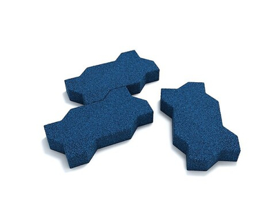 Брусчатка "Волна" 26х13х2 см Синяя