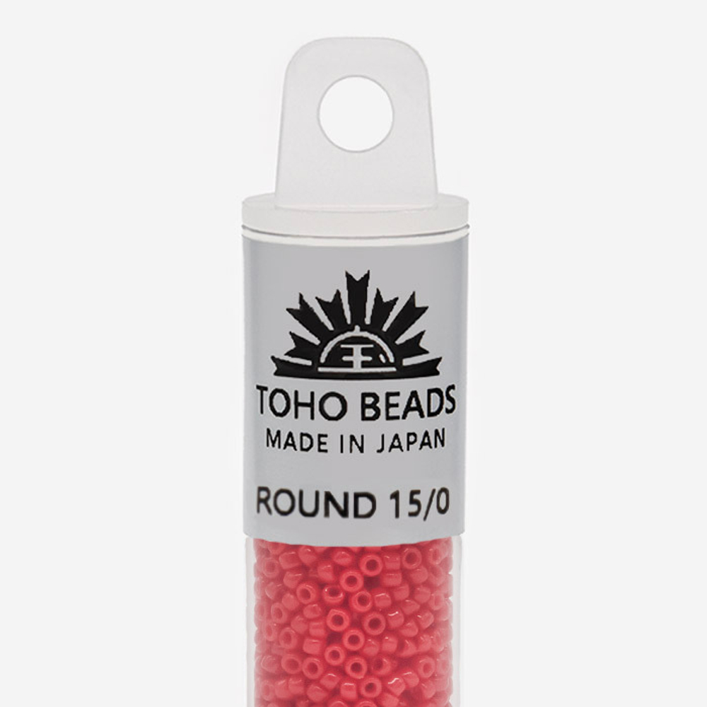 Японский бисер TOHO Round 15/0 (№45), непрозрачный глянцевый