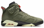 Кроссовки Travis Scott X Jordan Air Jordan 6 Medium Olive Ts