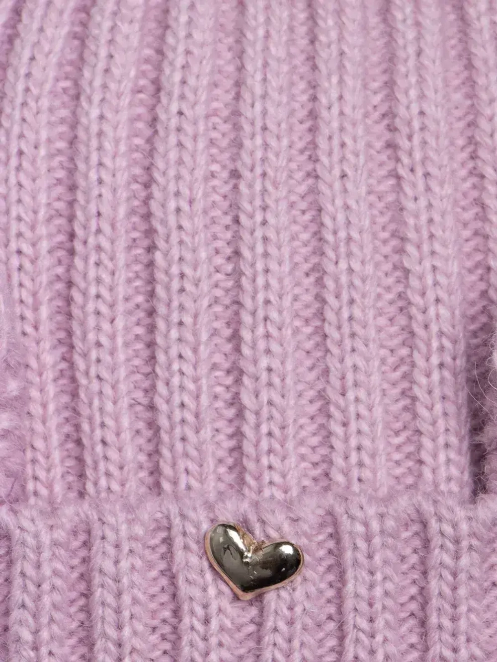 Шапка зимняя с помпоном и ушками для девочки