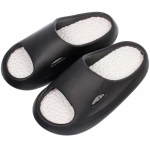 Шлепанцы женские «RELAX», цвет черный, белая стелька, р-р 38-39