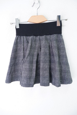 Юбка "Апрель" в клетку на 8 лет