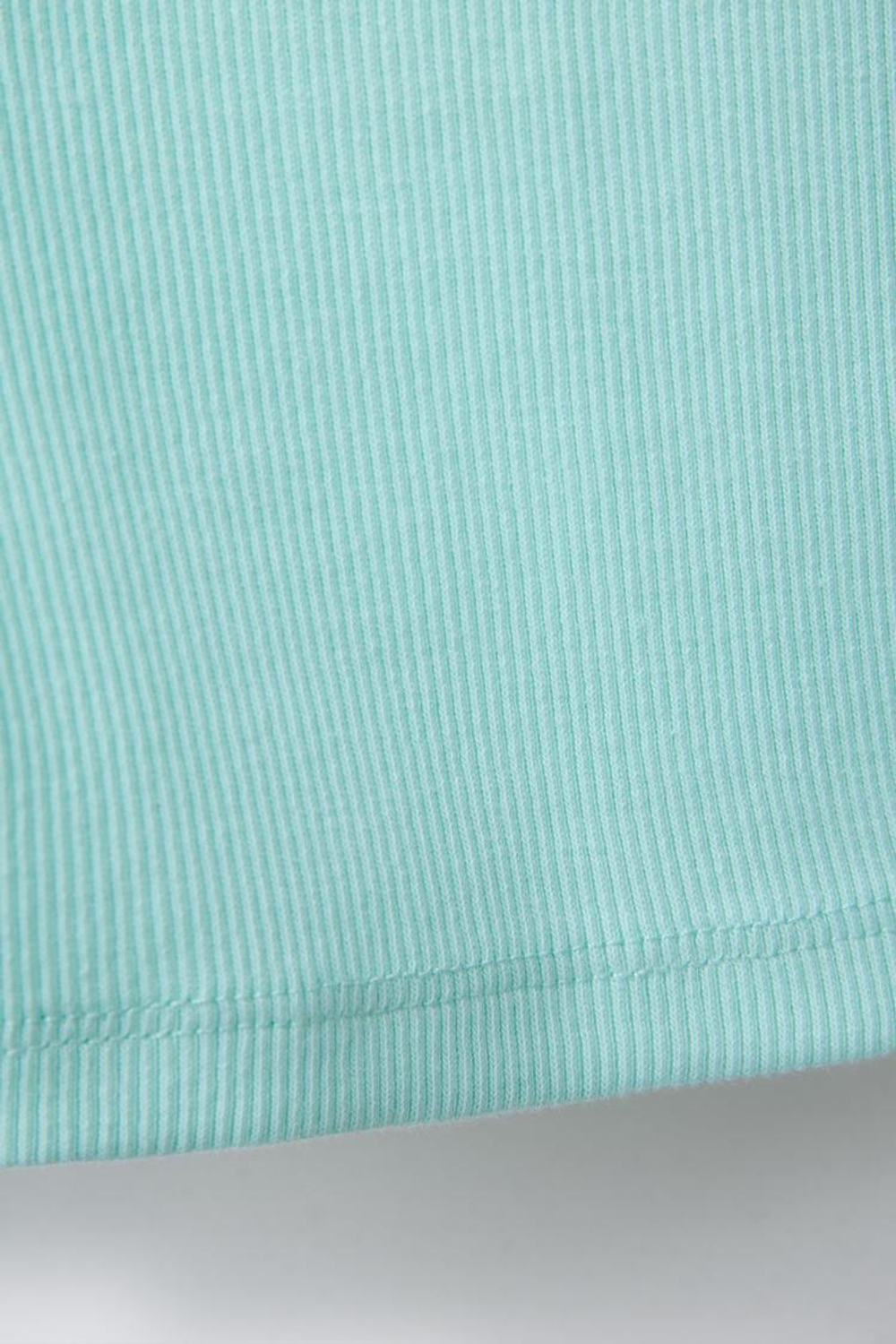 ZARA ШОРТЫ-ВЕЛОСИПЕДКИ В РУБЧИК, БИРЮЗОВЫЙ