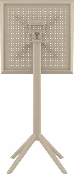 Стол пластиковый барный складной Sky Folding 60х60 бежевый