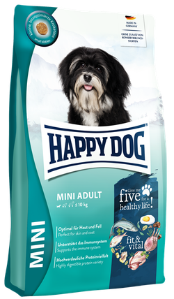 Happy Dog Fit & Vital Mini Adult (птица, лосось, рыба, ягненок, мидии)
