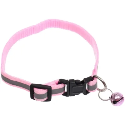 Ошейник с колокольчиком 1*19-32см «Zoo City-Примула» микс цветов (минивложение 12шт)✦