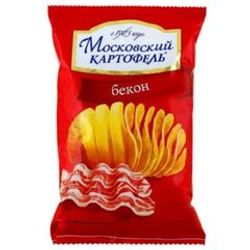 ЧИПСЫ МОСКОВСКИЙ КАРТОФЕЛЬ 70 ГР БЕКОН