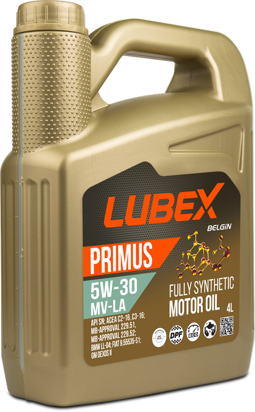Масло Lubex Primus MV-LA 5W30 SN C2/C3 TT (4л) синтетика