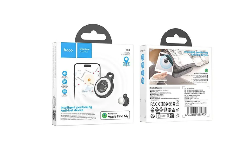Smart GPS Трекер HOCO E91 для iPhone (черный)