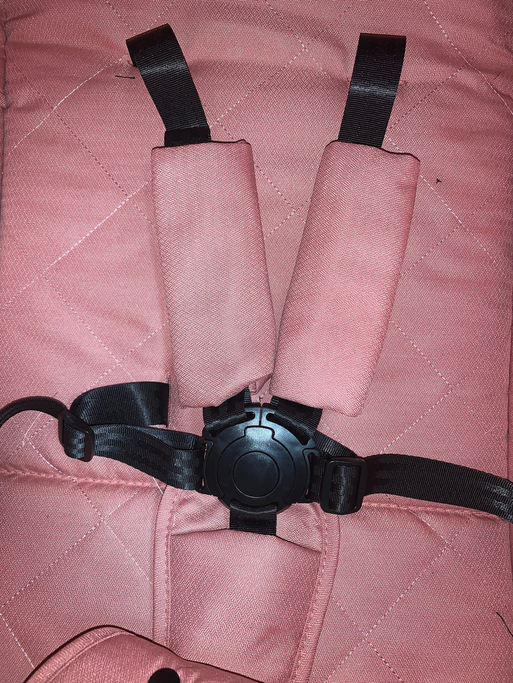 Коляска прогулочная Babalo 2022 Розовый текстиль на чёрной раме с сумкой