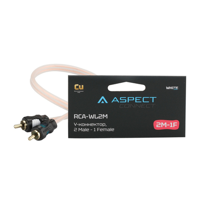 Межблочный кабель Y-коннектор 2Male-1Female (30см.)Aspect