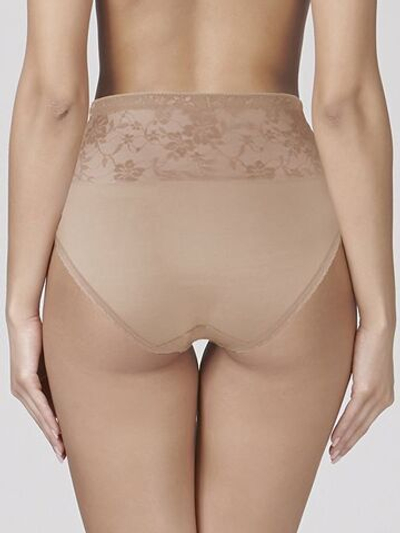 Трусы-утяжки со средним уровнем коррекции в области живота (Размер: XXL) (Цвет: бежевый)