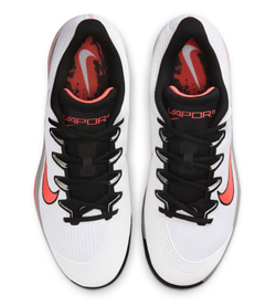 Мужские теннисные кроссовки Nike Zoom Vapor12 HC Premium - white/hot lava/wolf grey